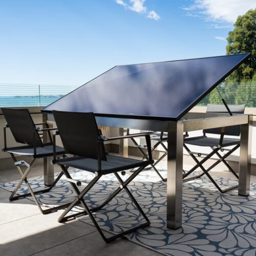 Solartisch Sustable ONE+ Edelstahl